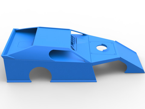 Shell of Dirt Modified stock car Scale 1 to 25 3D Druckmodell