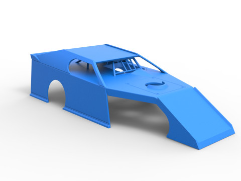 Shell of Dirt Modified stock car Scale 1 to 25 3D Druckmodell