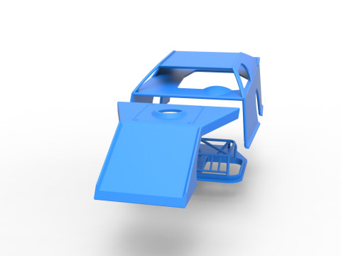Shell of Dirt Modified stock car Scale 1 to 25 3D Druckmodell