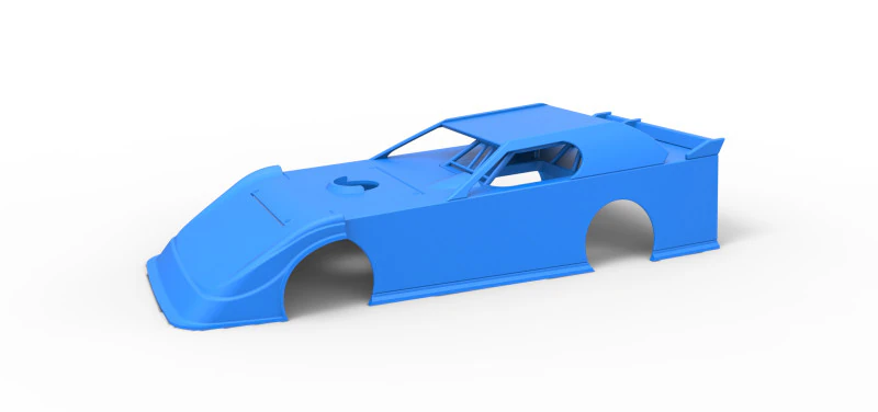 Shell of Dirt Modified Super stock car Scale 1 to 25 3D Print Model .c4d .max .obj .3ds .fbx .stl .blend 