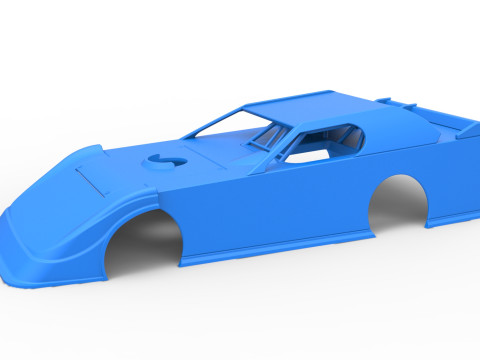 Shell of Dirt Modified Super stock car Scale 1 to 25 3D Druckmodell in Fahrzeug 3DExport