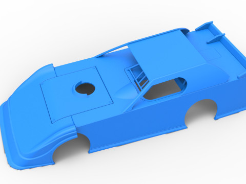 Shell of Dirt Modified Super stock car Scale 1 to 25 3D-Druckmodell