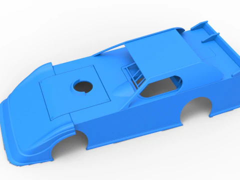 Shell of Dirt Modified Super stock car Scale 1 to 25 3D Print Model