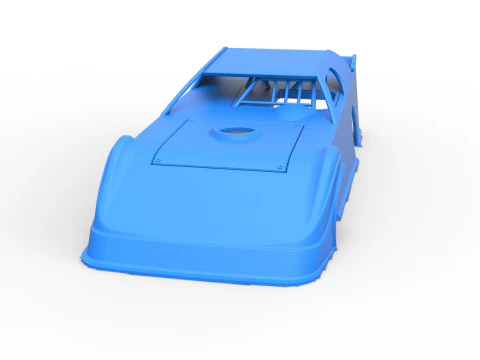 Shell of Dirt Modified Super stock car Scale 1 to 25 3D Print Model