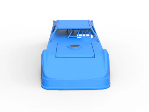 Shell of Dirt Modified Super stock car Scale 1 to 25 3D Print Model