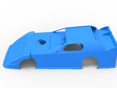 Shell of Dirt Modified Super stock car Scale 1 to 25 3D Print Model