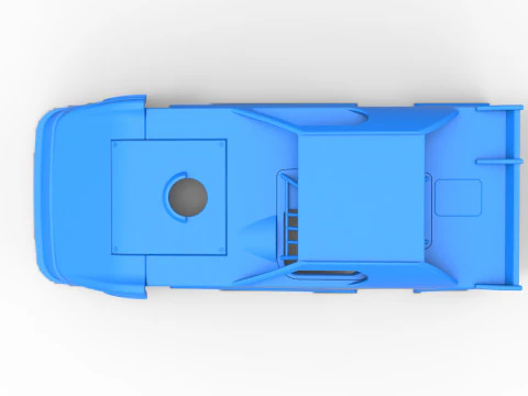 Shell of Dirt Modified Super stock car Scale 1 to 25 3D Print Model