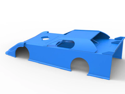 Shell of Dirt Modified Super stock car Scale 1 to 25 3D Print Model