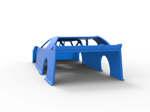Shell of Dirt Modified Super stock car Scale 1 to 25 3D Print Model