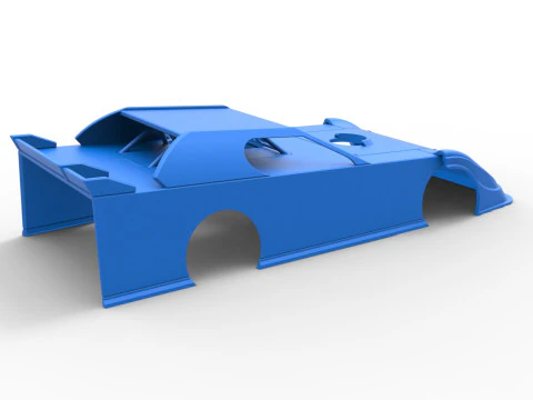 Shell of Dirt Modified Super stock car Scale 1 to 25 3D Print Model
