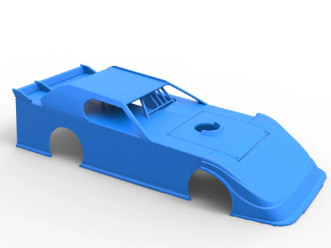 Shell of Dirt Modified Super stock car Scale 1 to 25 3D Print Model