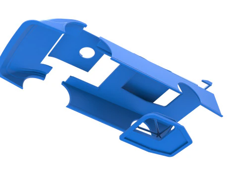 Shell of Dirt Modified Super stock car Scale 1 to 25 3D Print Model