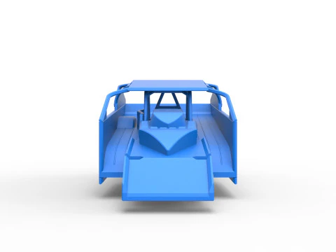 Shell of Northeast Dirt Modified stock car Scale 1 to 25 3D Print Model