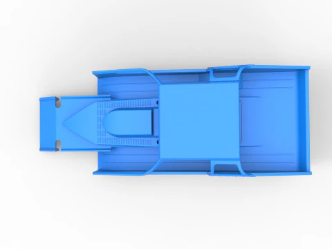 Shell of Northeast Dirt Modified stock car Scale 1 to 25 3D Print Model