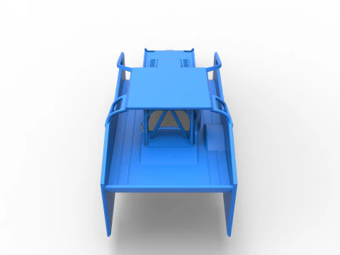 Shell of Northeast Dirt Modified stock car Scale 1 to 25 3D Print Model