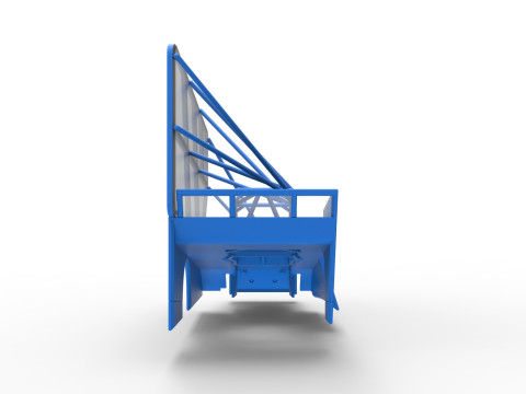 Shell of Northeast Dirt Modified stock car with side wing Scale 1 to 25 3D 프린트 모델