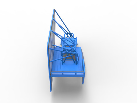 Shell of Northeast Dirt Modified stock car with side wing Scale 1 to 25 3D 프린트 모델