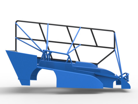 Shell of Northeast Dirt Modified stock car with side wing Scale 1 to 25 3D 프린트 모델
