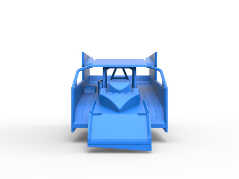 Shell of Northeast Outlaw Dirt Modified stock car V1 Scale 1 to 25 3D Принт Модель