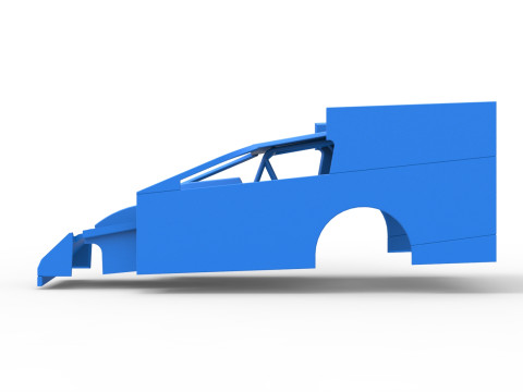 Shell of Northeast Outlaw Dirt Modified stock car V1 Scale 1 to 25 3D Принт Модель