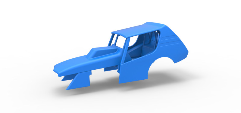 Shell of Vintage Northeast Dirt Modified stock car Scale 1 to 25 Model do druku 3D .c4d .max .obj .3ds .fbx .stl .blend 