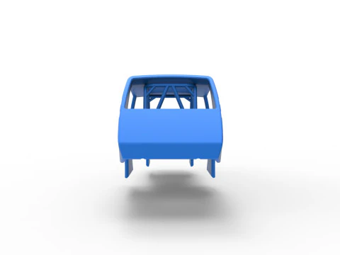 Shell of Vintage Northeast Dirt Modified stock car Scale 1 to 25 3D Print Model