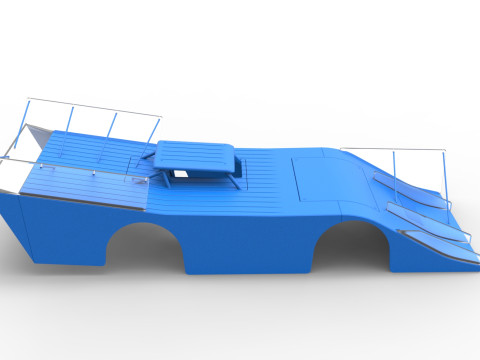 Shell of Vintage Outlaw dirt late model race car Scale 1 to 25 3D Print Model
