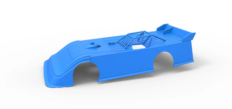 Shell of Super Dirt Late model Version 2 Scale 1 to 25 3D Print Model .c4d .max .obj .3ds .fbx .stl .blend 