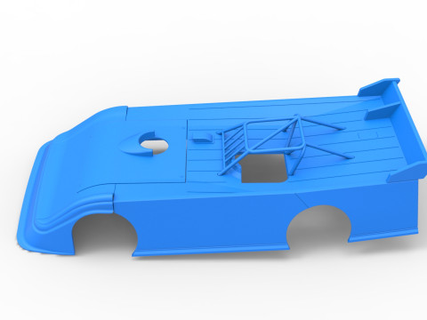 Shell of Super Dirt Late model Version 2 Scale 1 to 25 3D Print Model