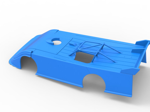 Shell of Super Dirt Late model Version 2 Scale 1 to 25 3D Print Model