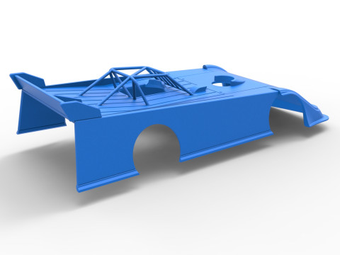 Shell of Super Dirt Late model Version 2 Scale 1 to 25 3D Print Model