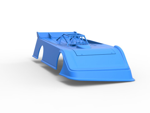 Shell of Super Dirt Late model Version 2 Scale 1 to 25 3D Print Model