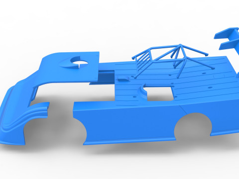 Shell of Super Dirt Late model Version 2 Scale 1 to 25 3D Print Model
