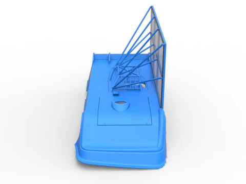 Shell of Super Dirt Late model with side wing Scale 1 to 25 3D Print Model