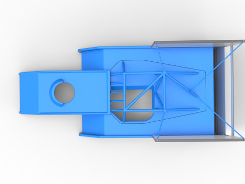 Shell of Outlaw Figure 8 Modified stock car Scale 1 to 25 Modèles 3D en vedette