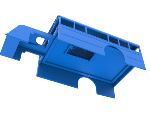 Shell of Outlaw Figure 8 Modified stock car as School bus Scale 1 to 25 3D 프린트 모델