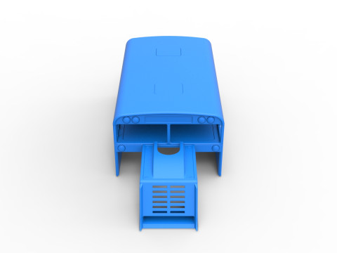 Shell of Outlaw Figure 8 Modified stock car as School bus Scale 1 to 25 3D 프린트 모델