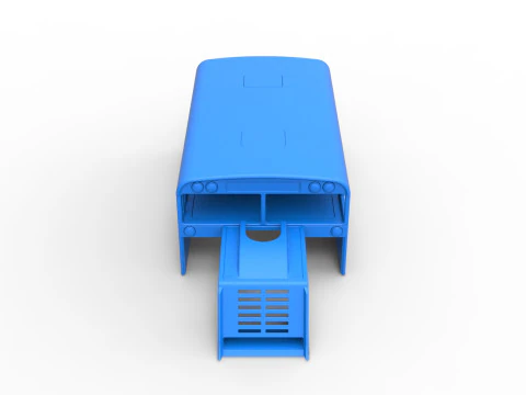 Shell of Outlaw Figure 8 Modified stock car as School bus Scale 1 to 25 3D Print Model