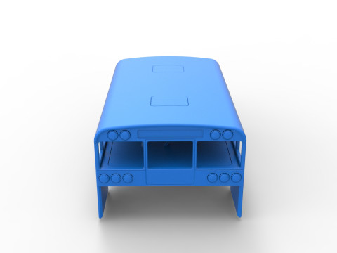Shell of Outlaw Figure 8 Modified stock car as School bus Scale 1 to 25 3D 프린트 모델