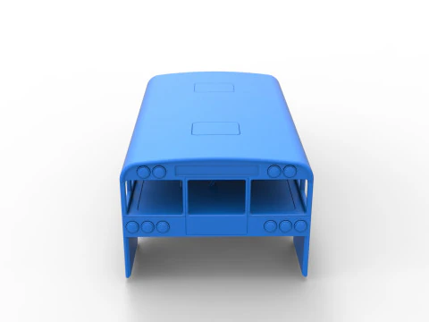 Shell of Outlaw Figure 8 Modified stock car as School bus Scale 1 to 25 3D Print Model