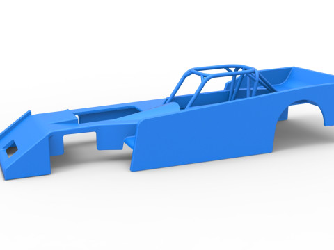 Shell of Small Block Supermodified race car Scale 1 to 25 3Dプリントモデル
