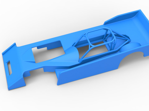 Shell of Small Block Supermodified race car Scale 1 to 25 3Dプリントモデル