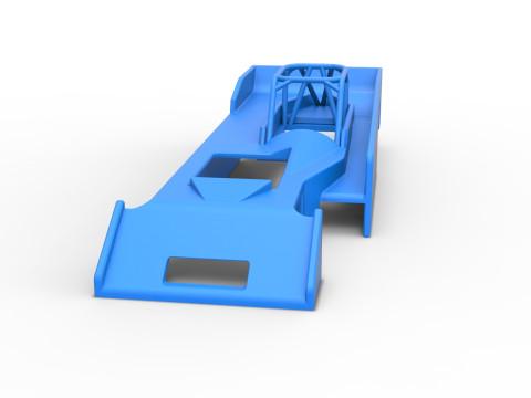 Shell of Small Block Supermodified race car Scale 1 to 25 3Dプリントモデル