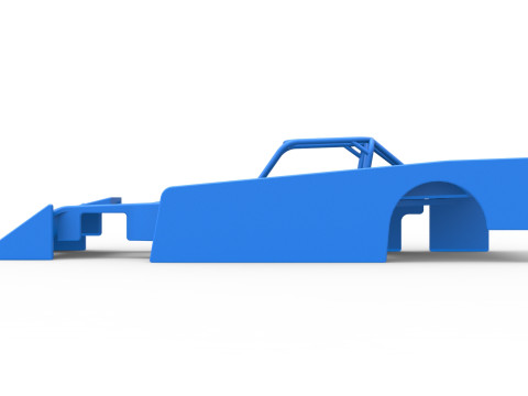 Shell of Small Block Supermodified race car Scale 1 to 25 3Dプリントモデル