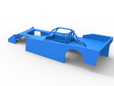 Shell of Small Block Supermodified race car Scale 1 to 25 3Dプリントモデル