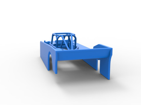 Shell of Small Block Supermodified race car Scale 1 to 25 3Dプリントモデル