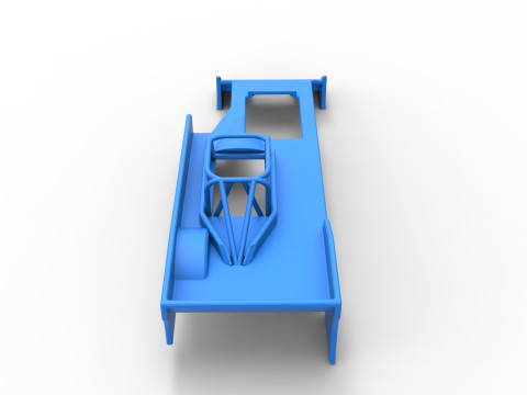 Shell of Small Block Supermodified race car Scale 1 to 25 3Dプリントモデル