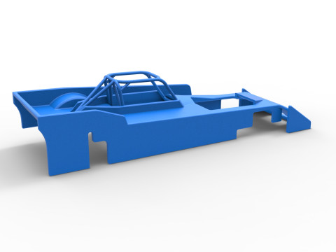 Shell of Small Block Supermodified race car Scale 1 to 25 3Dプリントモデル