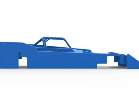 Shell of Small Block Supermodified race car Scale 1 to 25 3Dプリントモデル