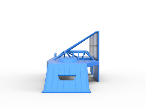 Shell of Asphalt Modified stock car with side wing Scale 1 to 25 3Dプリントモデル